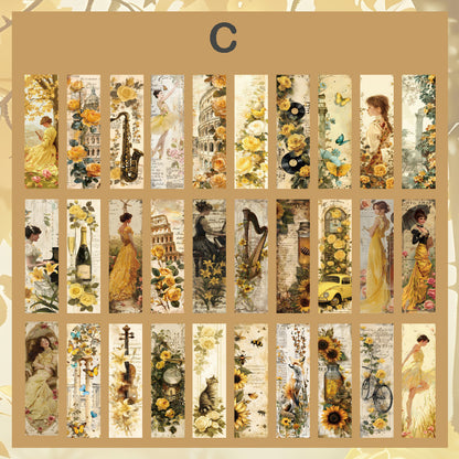 Romantic Garden Bookmark 30pcs