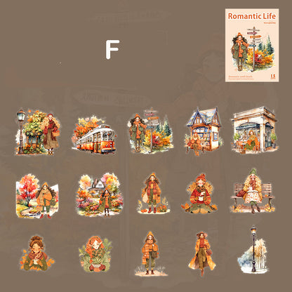 Romantic Life Stickers 15pcs