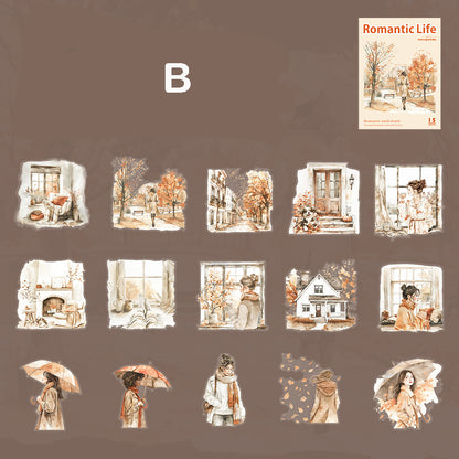 Romantic Life Stickers 15pcs