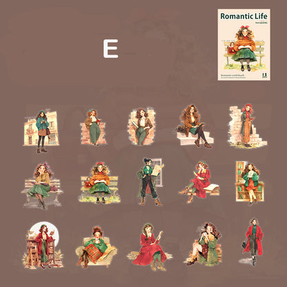 Romantic Life Stickers 15pcs