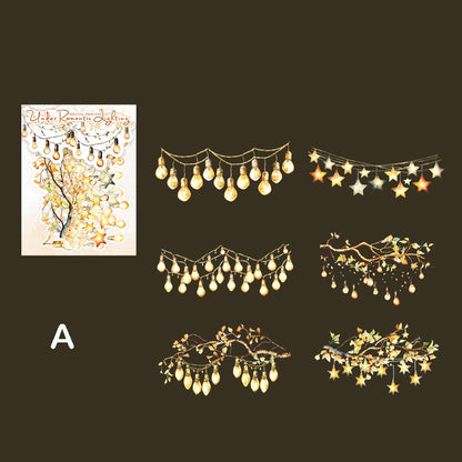 Romantic Lighting Stickers 12pcs