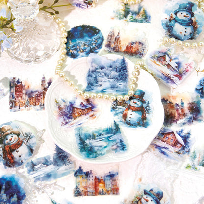 Romantic Winter Stickers 20pcs