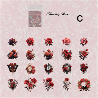 Rose Love Letter Stickers 40pcs