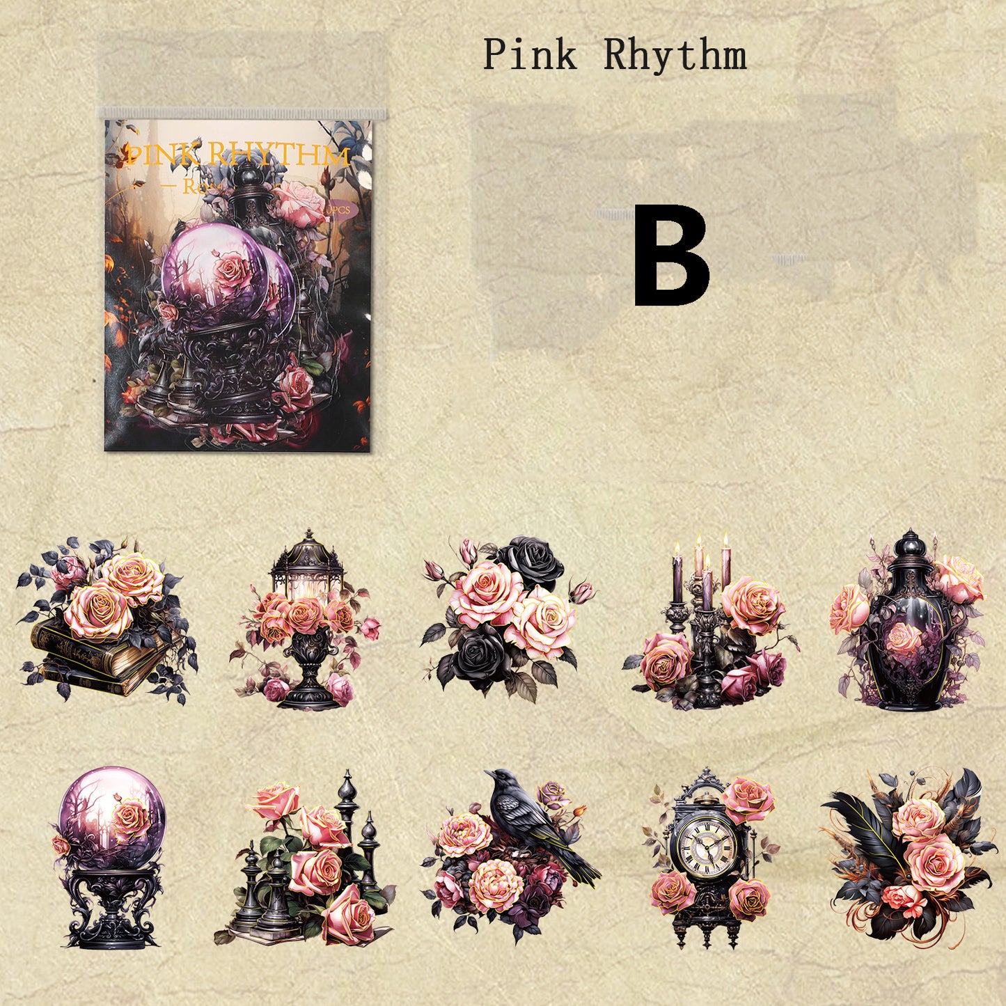 Rose Manor Sticker 20pcs