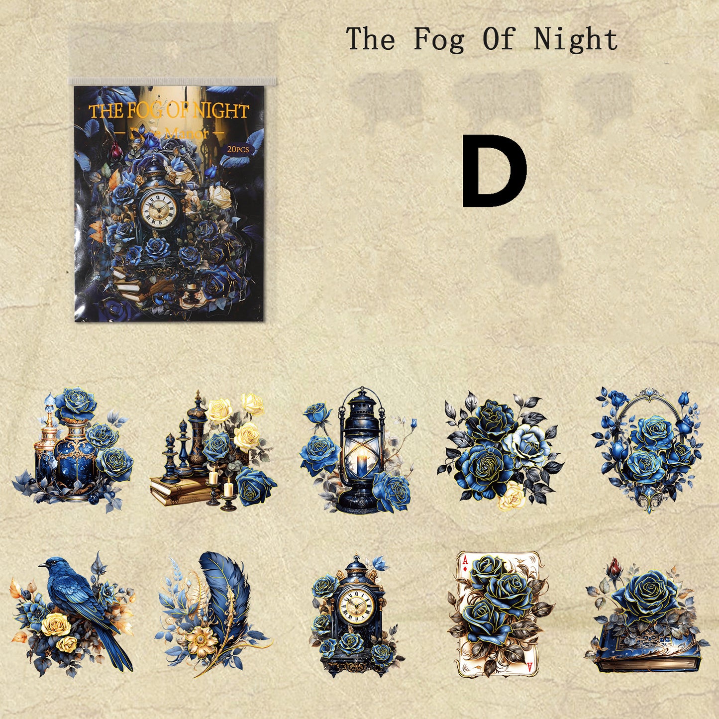 Rose Manor Sticker 20pcs