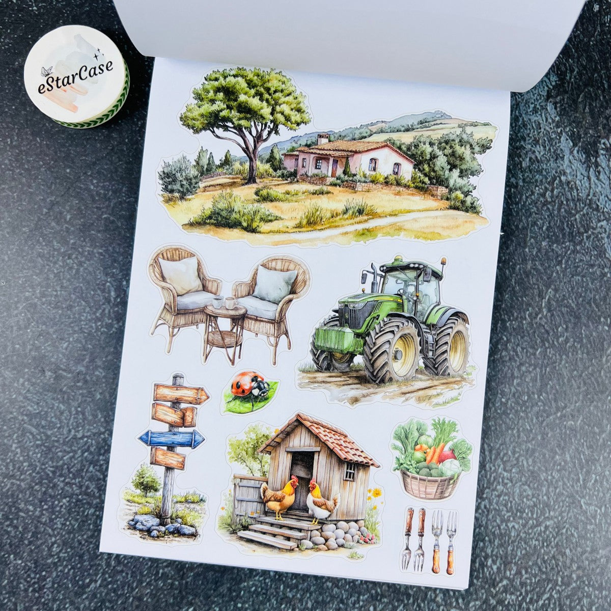 Rural Countryside Sticker Book