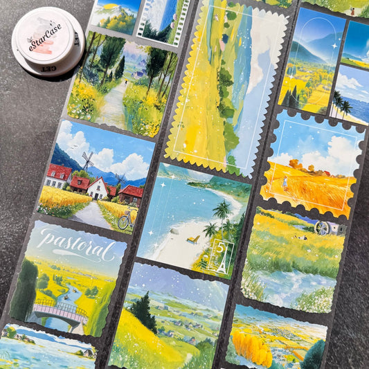 8cm*2m Rural landscapes Tape