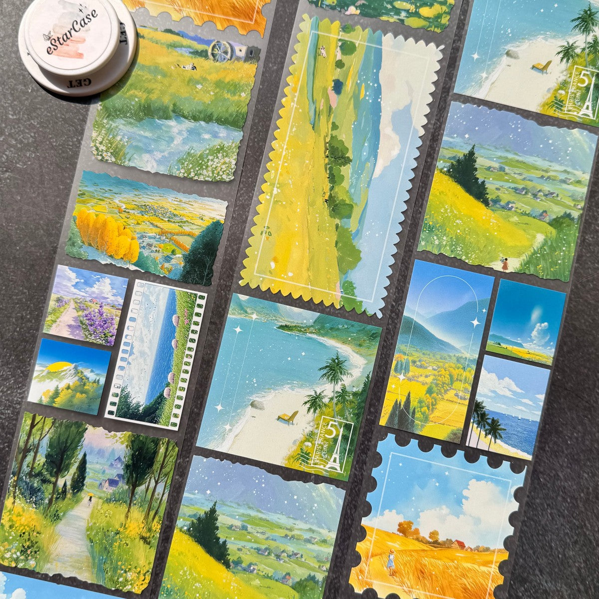 8cm*2m Rural landscapes Tape