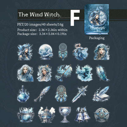 Sacred Grimoire Sticker 40pcs