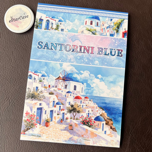 Santorini Blue Sticker Book