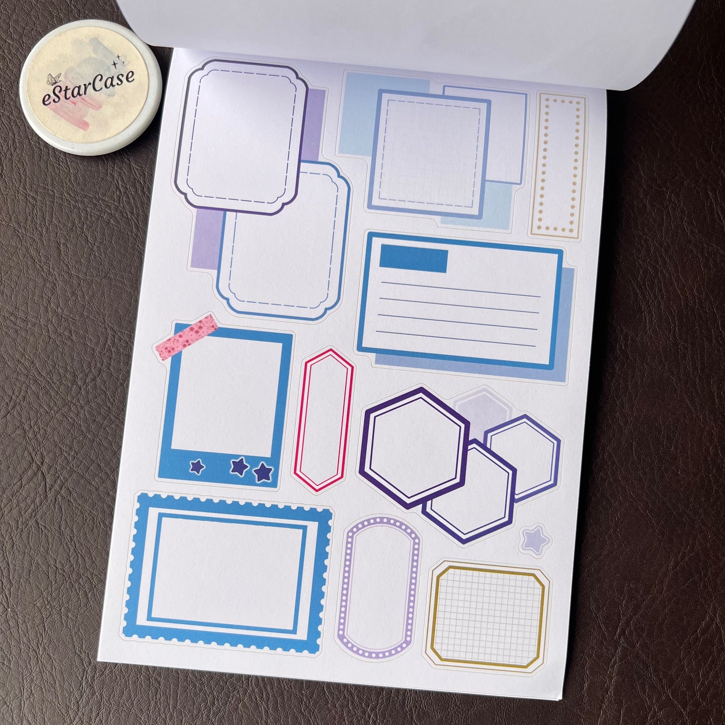 Santorini Blue Sticker Book