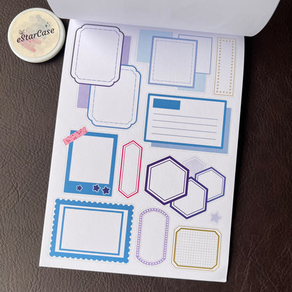 Santorini Blue Sticker Book