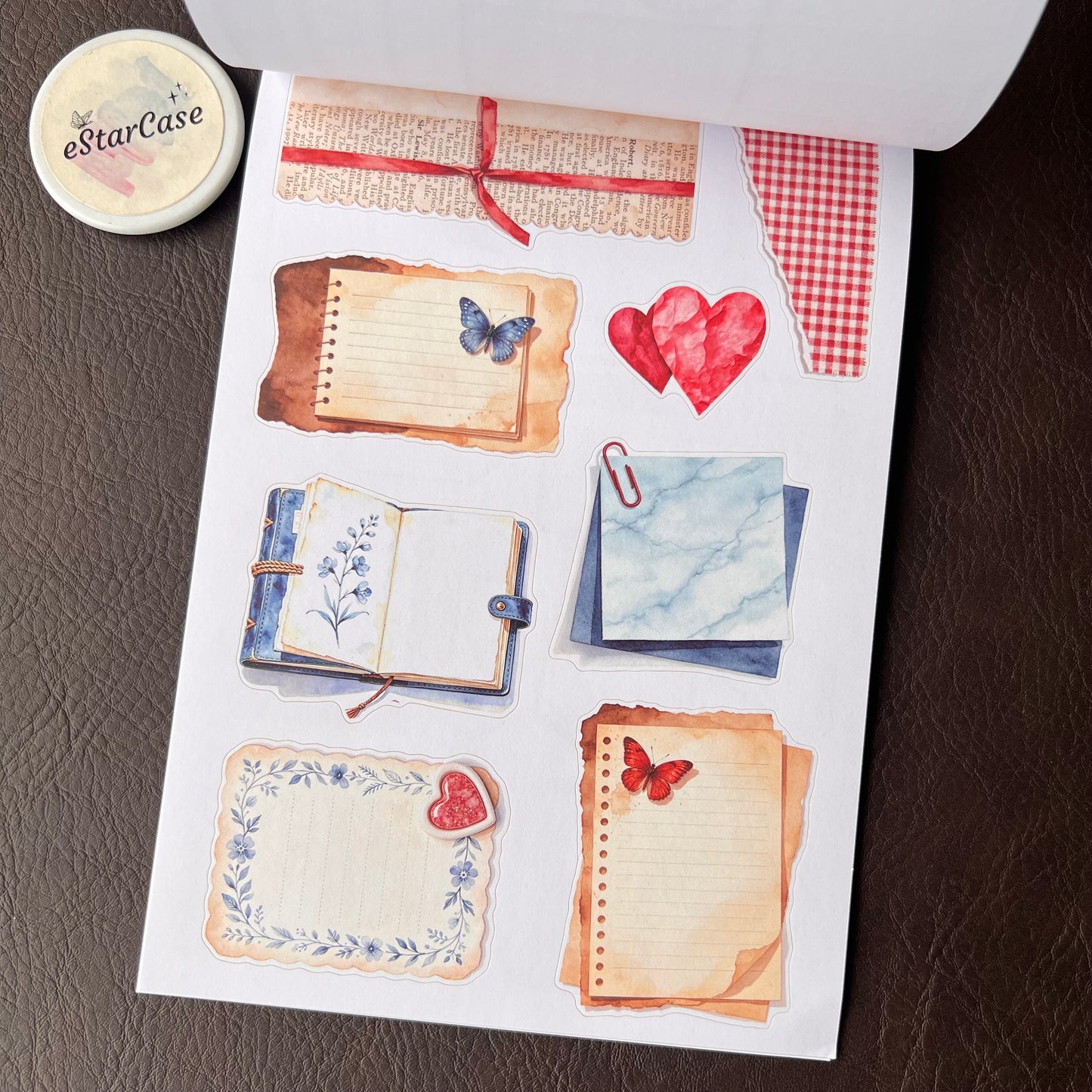 Santorini Blue Sticker Book
