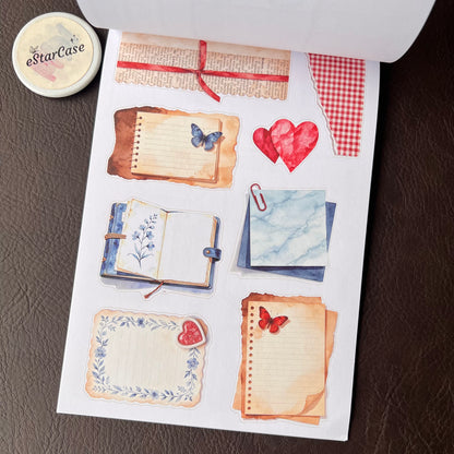 Santorini Blue Sticker Book