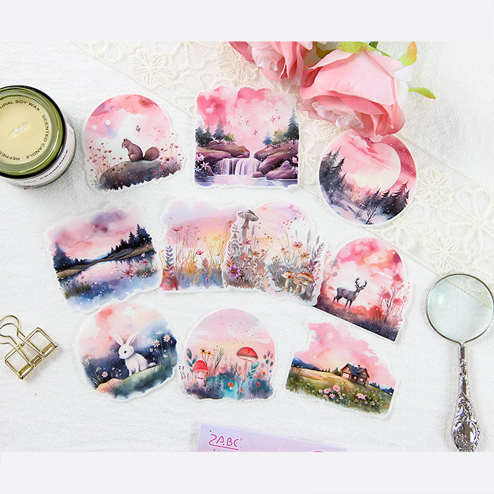 Sea of Flowers Stickers 10pcs