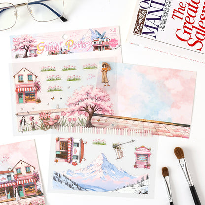 Seasonal Illustrated Sticker 3pcs