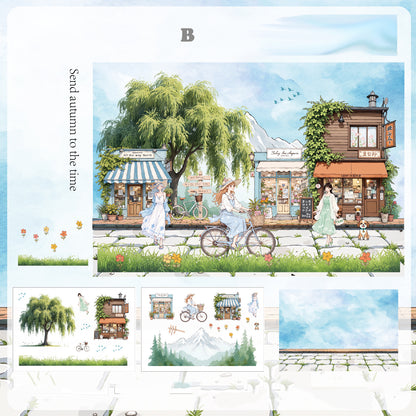 Seasonal Illustrated Sticker 3pcs