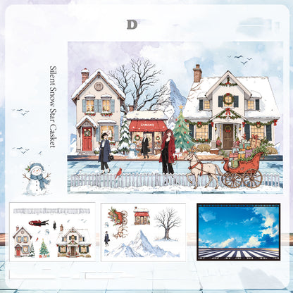 Seasonal Illustrated Sticker 3pcs