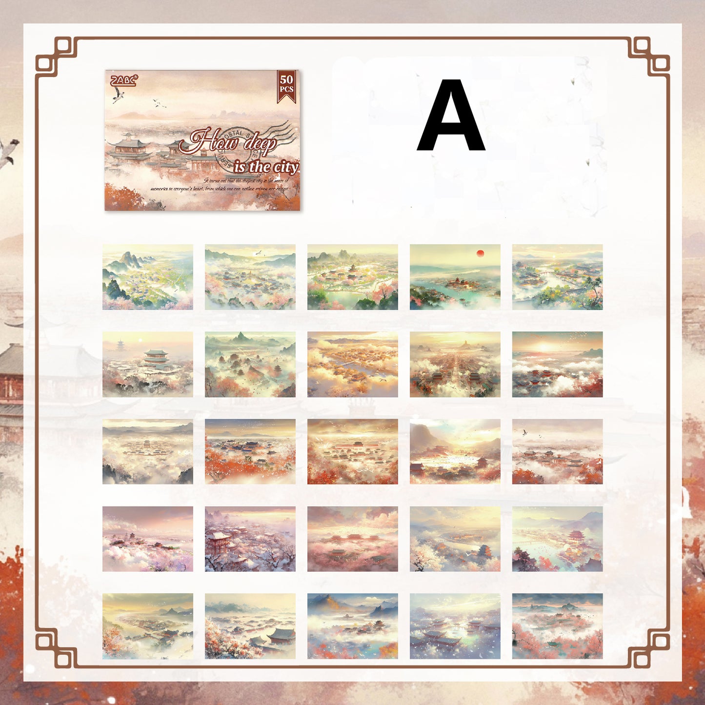 Seasons Painting Paper 50pcs