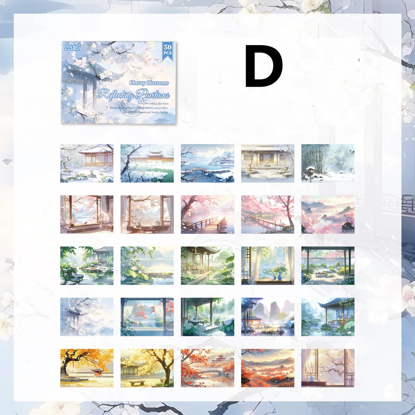 Seasons Painting Paper 50pcs