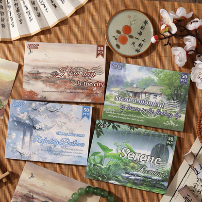 Seasons Painting Paper 50pcs