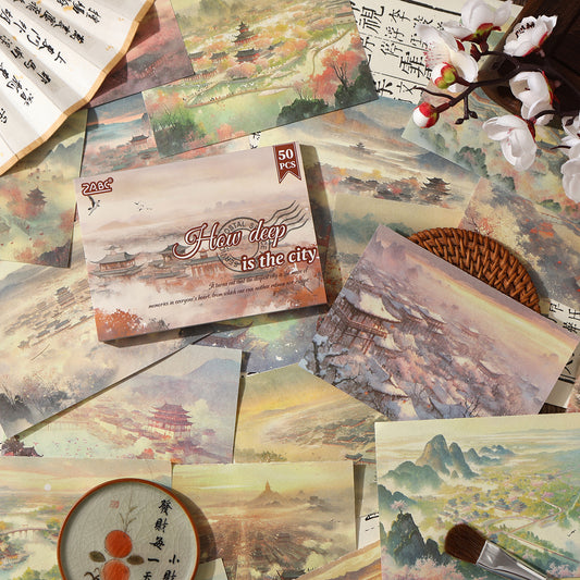 Seasons Painting Paper 50pcs