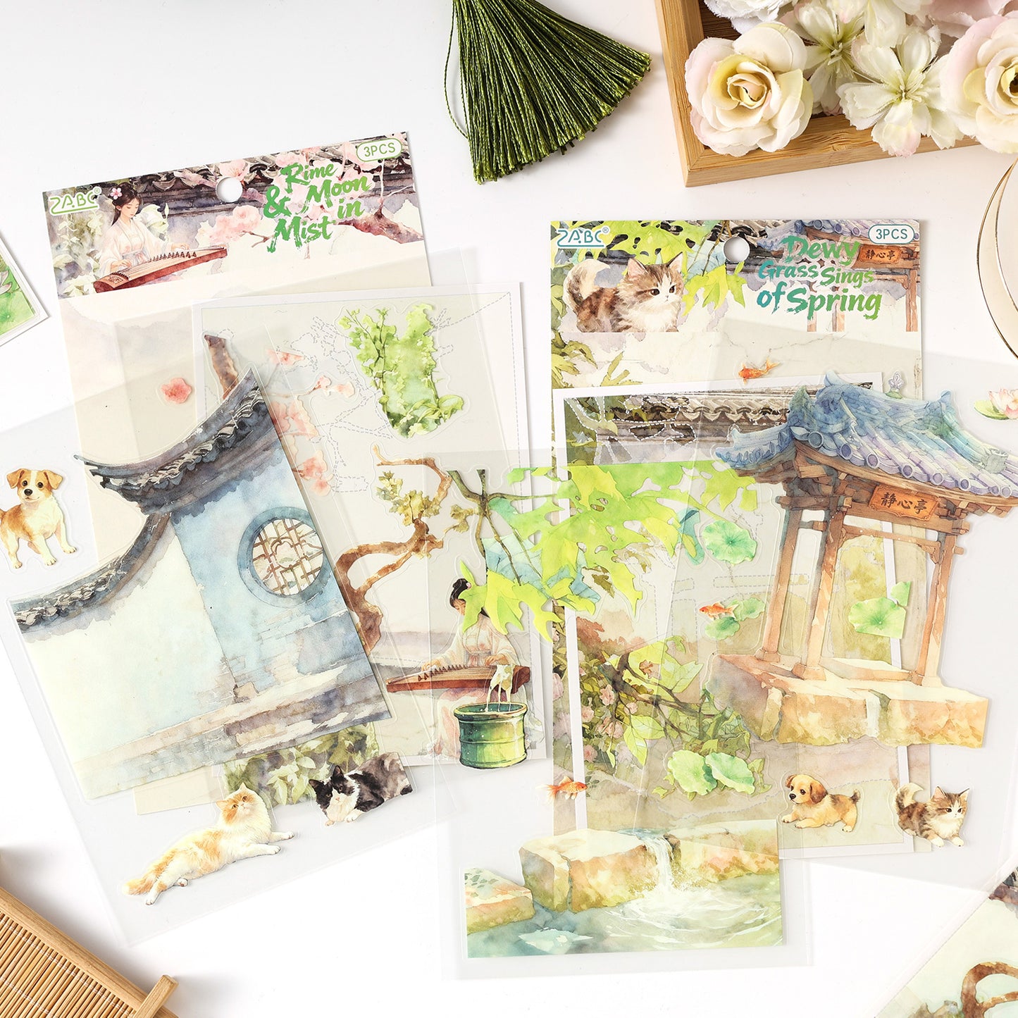Seasons of Blossoms Sticker 3pcs
