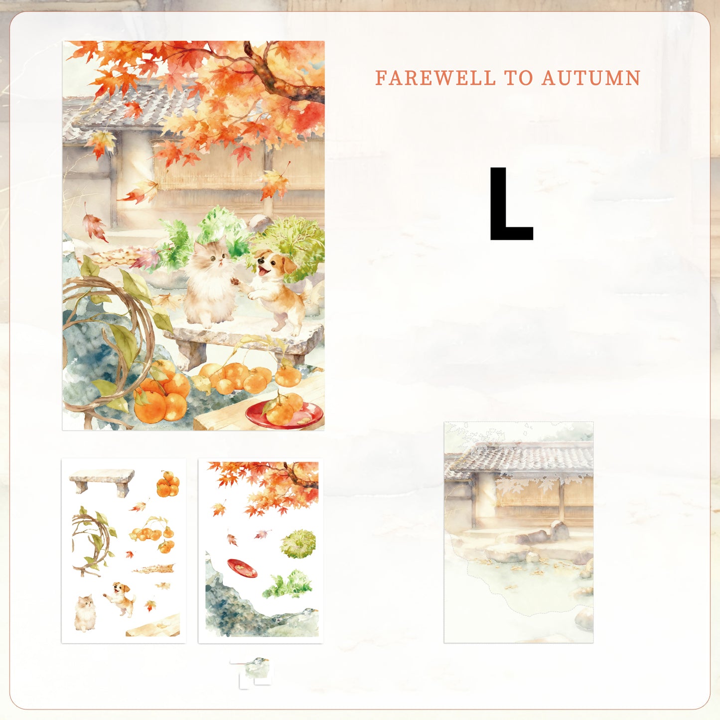 Seasons of Blossoms Sticker 3pcs