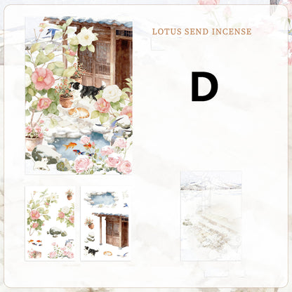 Seasons of Blossoms Sticker 3pcs