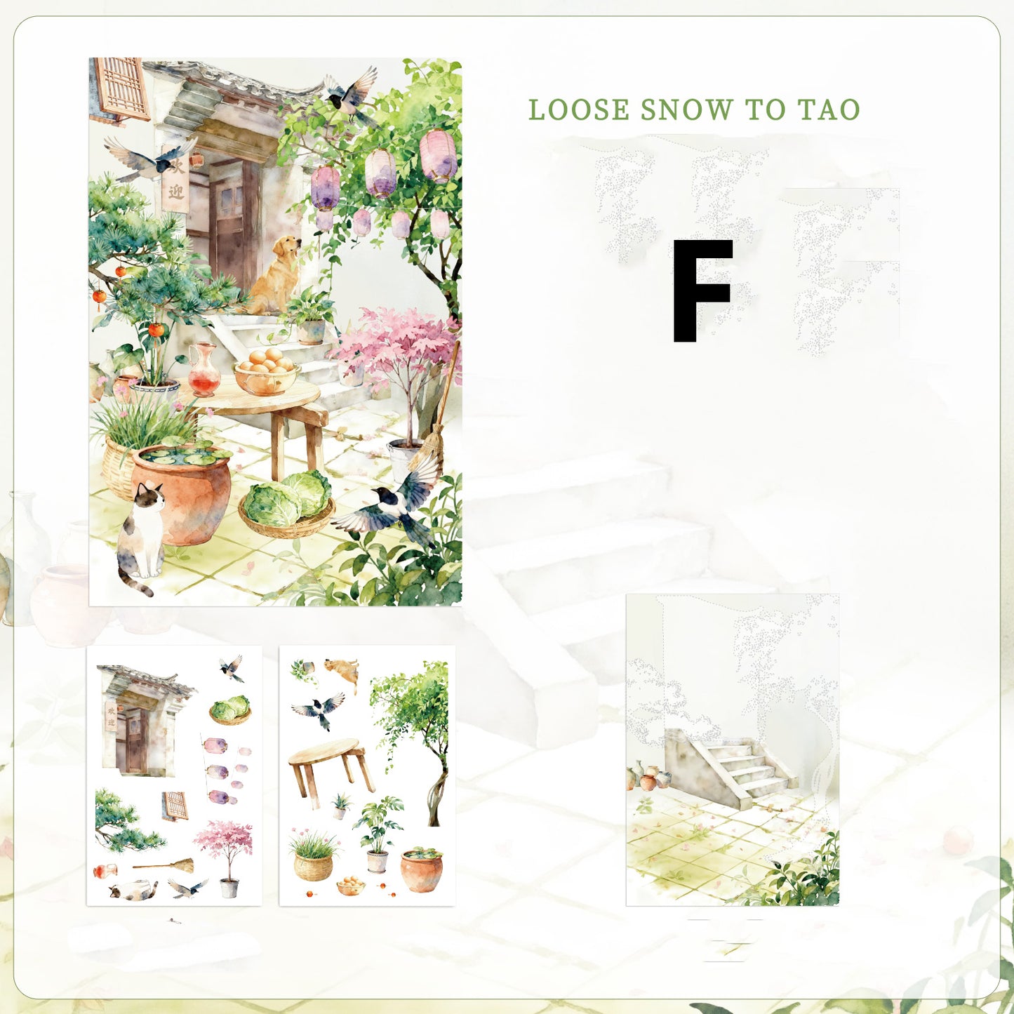 Seasons of Blossoms Sticker 3pcs