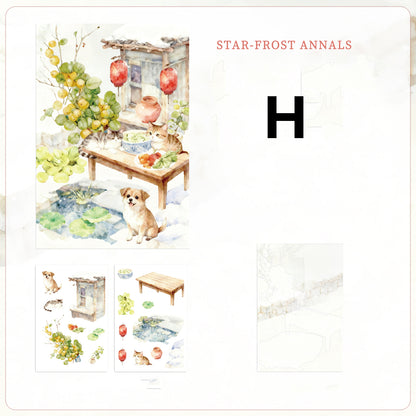Seasons of Blossoms Sticker 3pcs