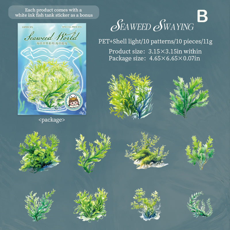 Seaweed World Stickers 10pcs