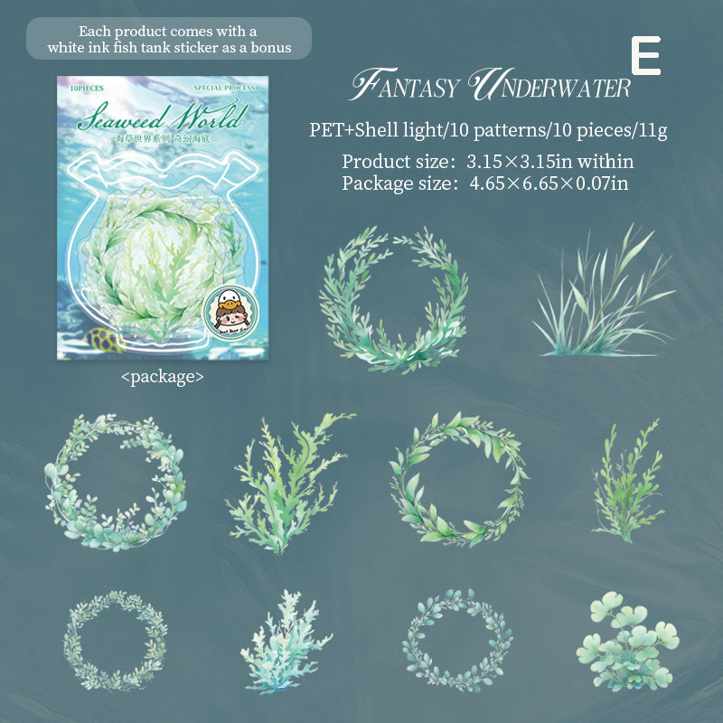 Seaweed World Stickers 10pcs