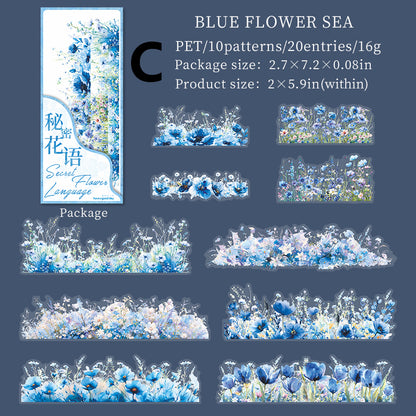 Secret Flower Language Sticker 20pcs