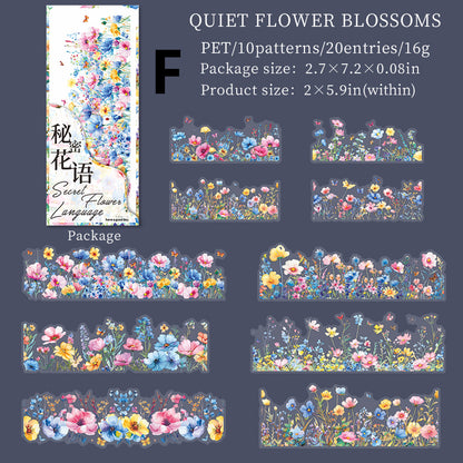 Secret Flower Language Sticker 20pcs