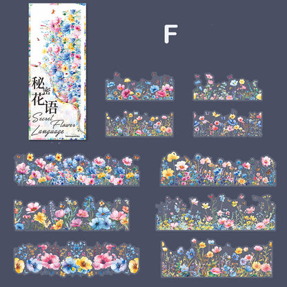 Secret Flower Language Stickers 20pcs