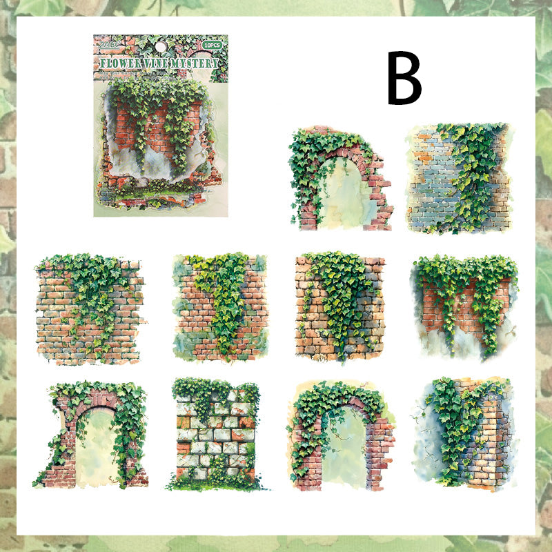 Secret Garden Sticker 10pcs