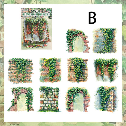 Secret Garden Sticker 10pcs