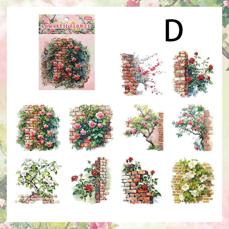 Secret Garden Sticker 10pcs