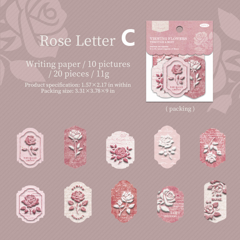 Seeing Flower Through A Mist Paper 20pcs