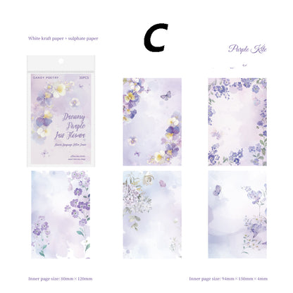 Series of Floral Letter Paper Sticker 30pcs