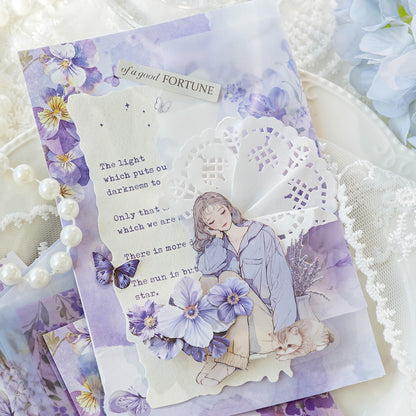 Series of Floral Letter Paper Sticker 30pcs