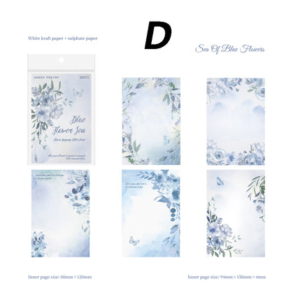 Series of Floral Letter Paper Sticker 30pcs