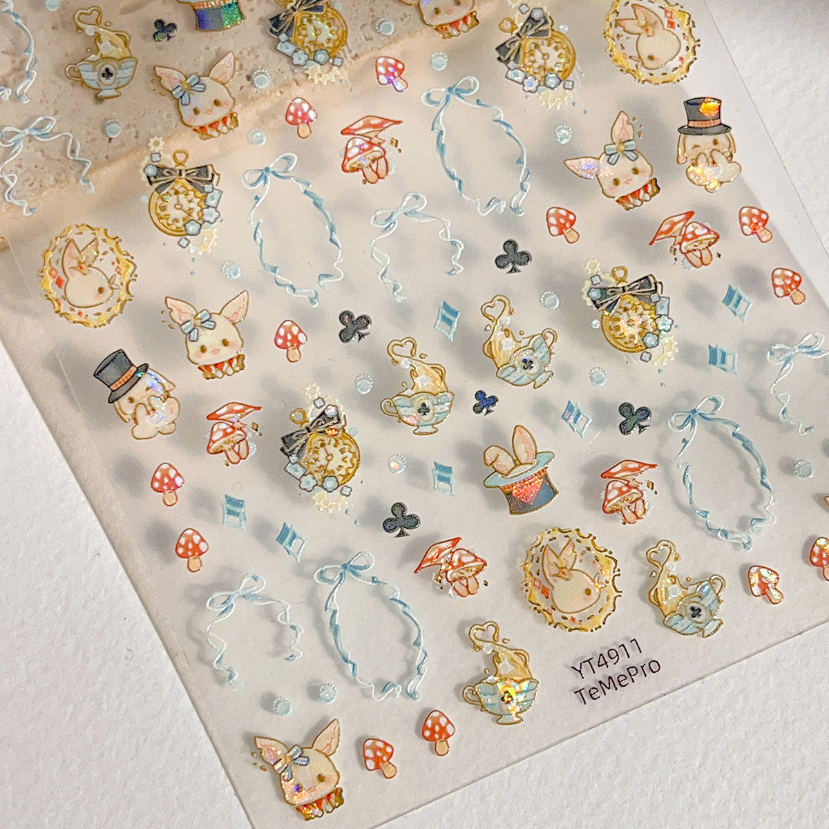 Shell-Light Rabbit Mini Stickers