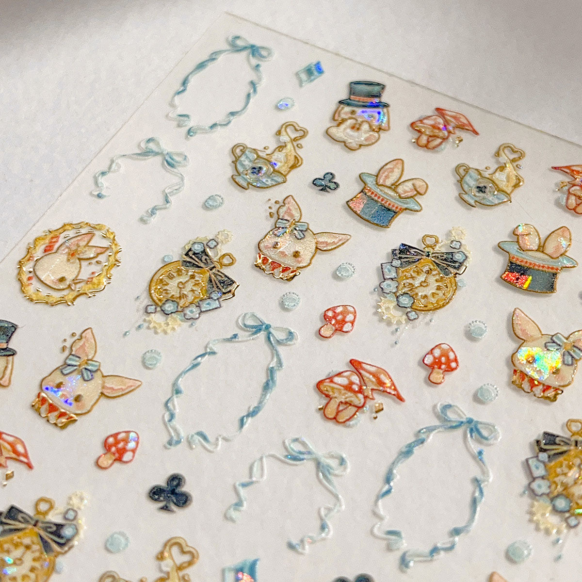 Shell-Light Rabbit Mini Stickers