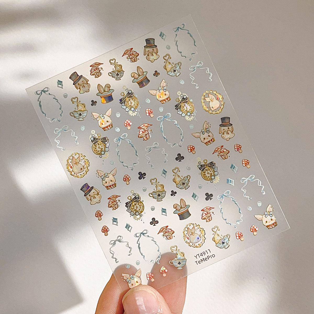 Shell-Light Rabbit Mini Stickers