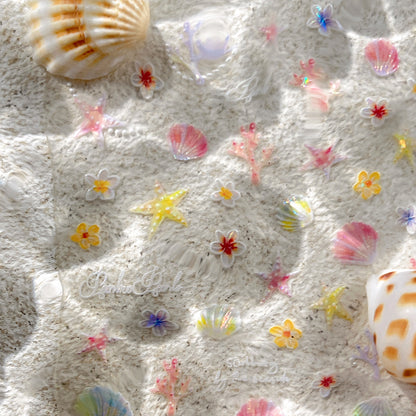 Shell Flower Mini Stickers
