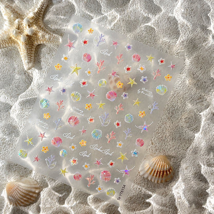 Shell Flower Mini Stickers