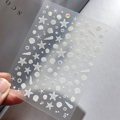Shell Flower Mini Stickers