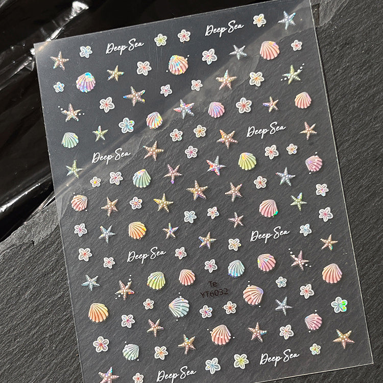 Shell Flower Mini Stickers